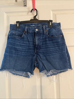 Old Navy Blue Frayed Hem Denim Shorts